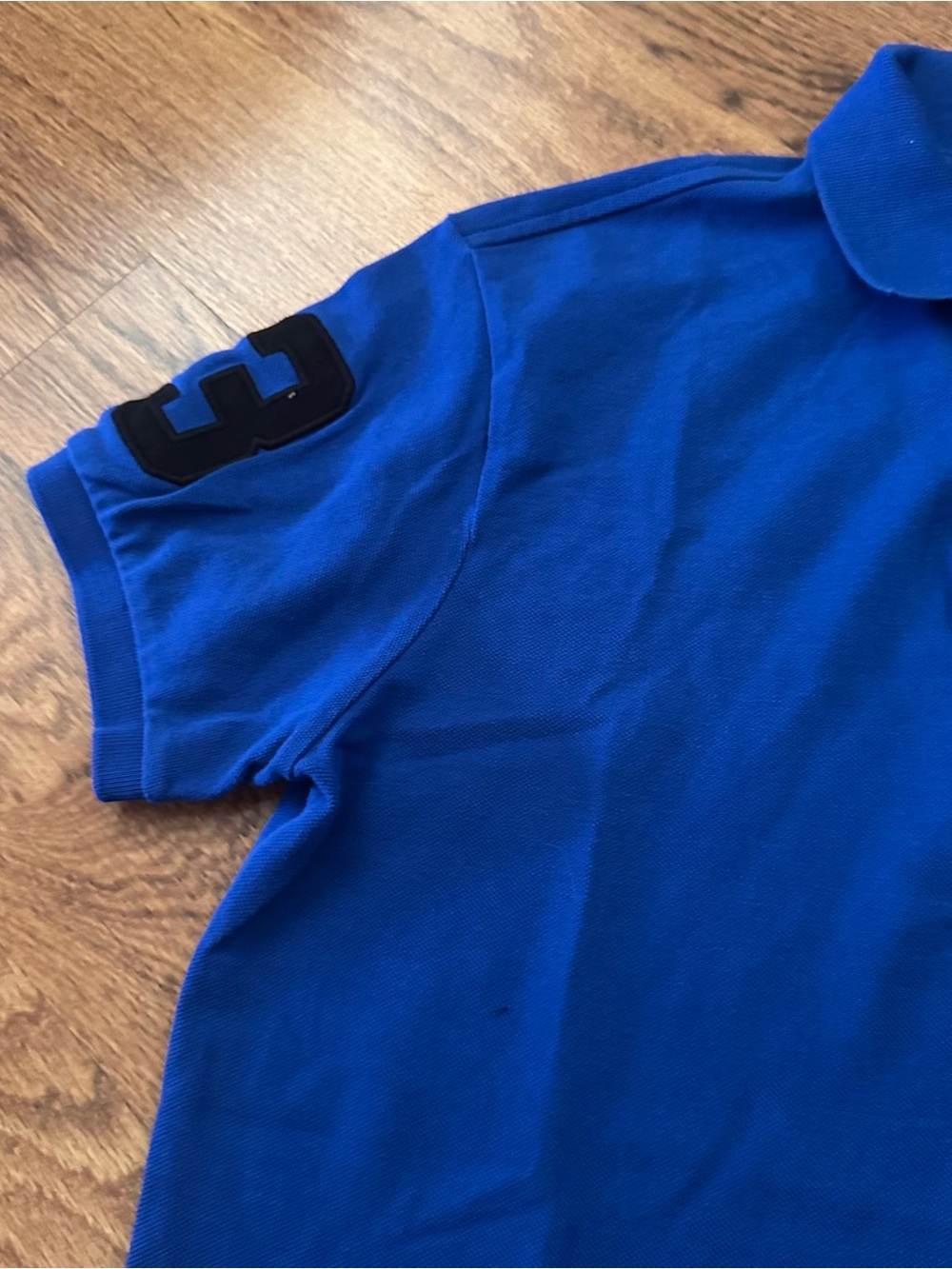 Ralph Lauren Men’s Royal Blue Polo Black Pony short sleeve custom fit medium - Picture 3 of 11